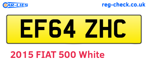 EF64ZHC are the vehicle registration plates.