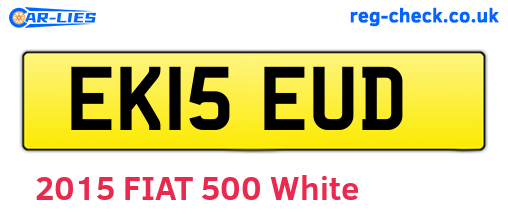EK15EUD are the vehicle registration plates.