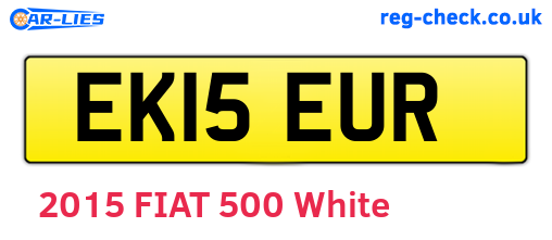 EK15EUR are the vehicle registration plates.