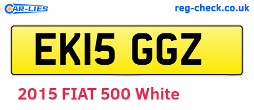 EK15GGZ are the vehicle registration plates.