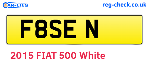 F8SEN are the vehicle registration plates.