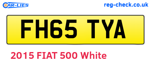 FH65TYA are the vehicle registration plates.