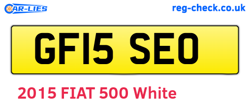 GF15SEO are the vehicle registration plates.