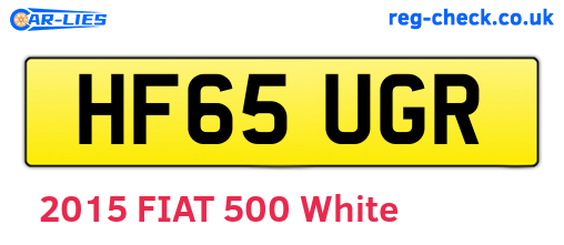 HF65UGR are the vehicle registration plates.