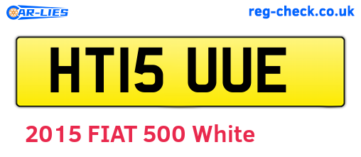 HT15UUE are the vehicle registration plates.