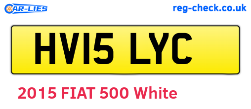 HV15LYC are the vehicle registration plates.