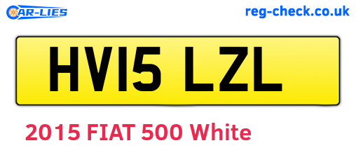 HV15LZL are the vehicle registration plates.