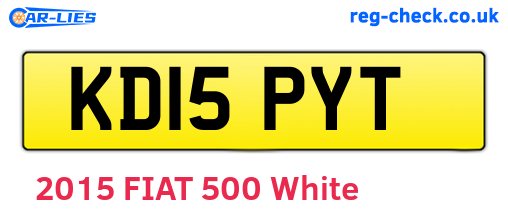 KD15PYT are the vehicle registration plates.