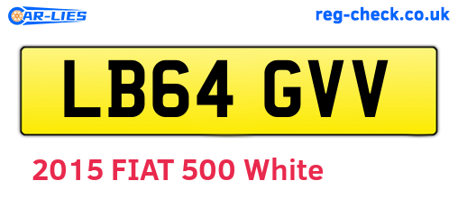 LB64GVV are the vehicle registration plates.