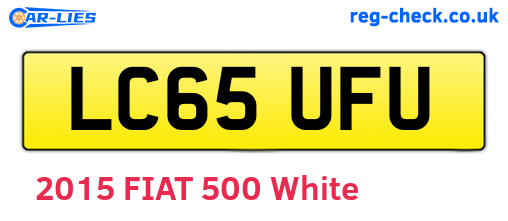LC65UFU are the vehicle registration plates.