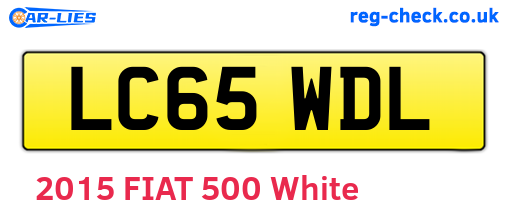 LC65WDL are the vehicle registration plates.