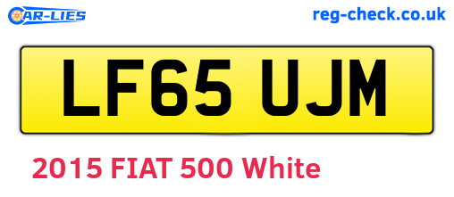 LF65UJM are the vehicle registration plates.