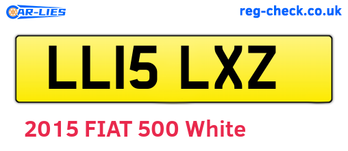 LL15LXZ are the vehicle registration plates.