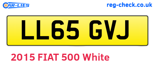 LL65GVJ are the vehicle registration plates.