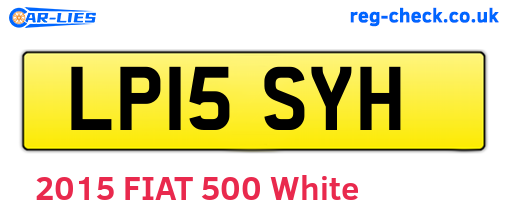 LP15SYH are the vehicle registration plates.