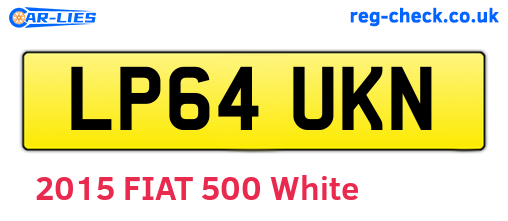 LP64UKN are the vehicle registration plates.