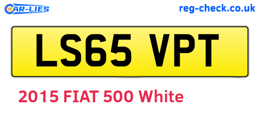LS65VPT are the vehicle registration plates.