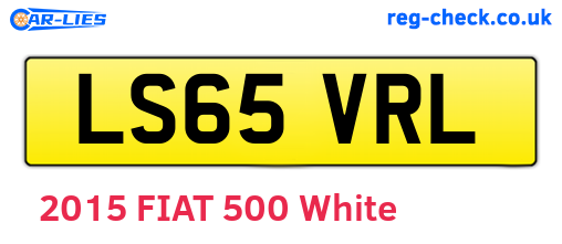 LS65VRL are the vehicle registration plates.