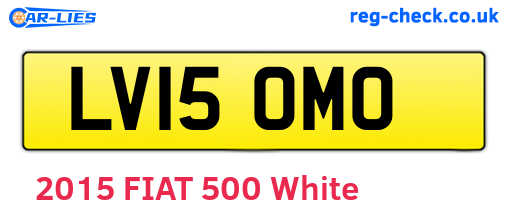 LV15OMO are the vehicle registration plates.