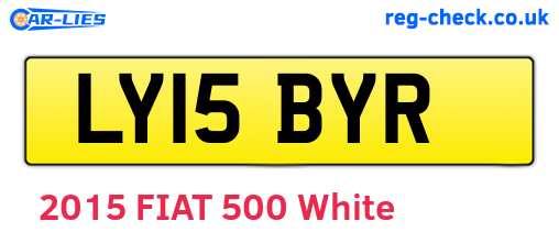 LY15BYR are the vehicle registration plates.
