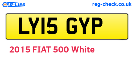 LY15GYP are the vehicle registration plates.
