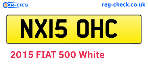 NX15OHC are the vehicle registration plates.