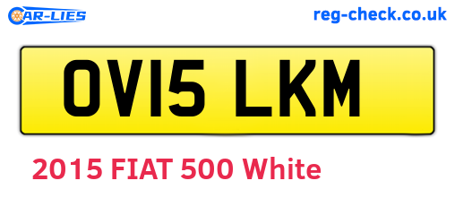 OV15LKM are the vehicle registration plates.