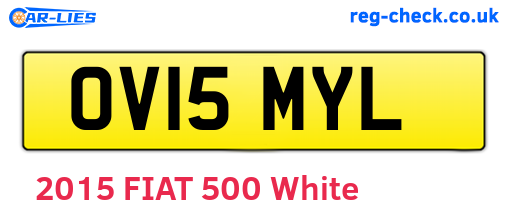 OV15MYL are the vehicle registration plates.