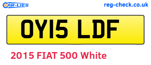 OY15LDF are the vehicle registration plates.