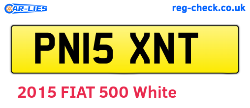 PN15XNT are the vehicle registration plates.