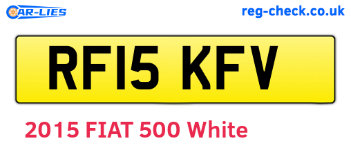 RF15KFV are the vehicle registration plates.