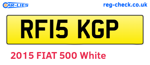 RF15KGP are the vehicle registration plates.