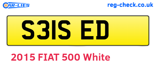 S31SED are the vehicle registration plates.