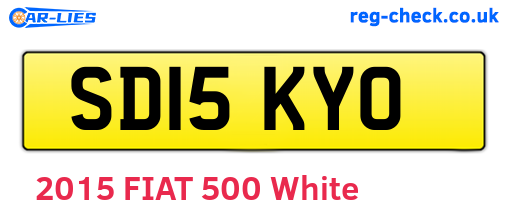 SD15KYO are the vehicle registration plates.