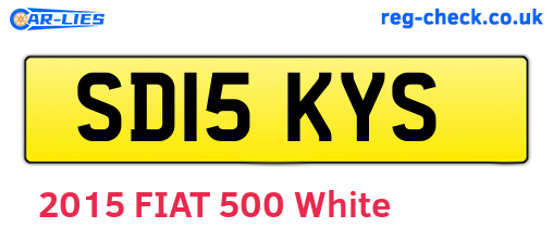 SD15KYS are the vehicle registration plates.