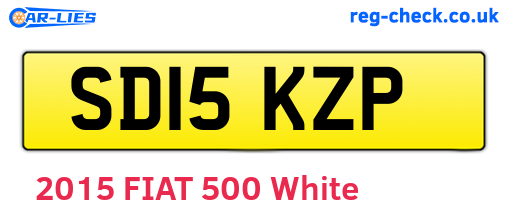 SD15KZP are the vehicle registration plates.
