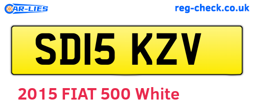 SD15KZV are the vehicle registration plates.