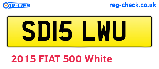 SD15LWU are the vehicle registration plates.