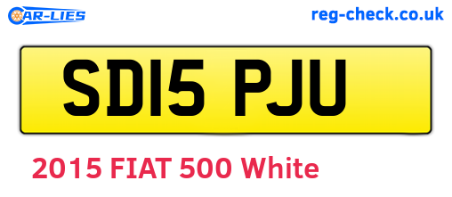 SD15PJU are the vehicle registration plates.