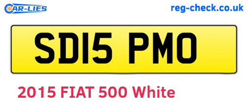 SD15PMO are the vehicle registration plates.