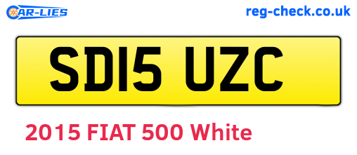 SD15UZC are the vehicle registration plates.