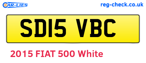 SD15VBC are the vehicle registration plates.