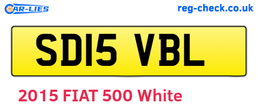 SD15VBL are the vehicle registration plates.