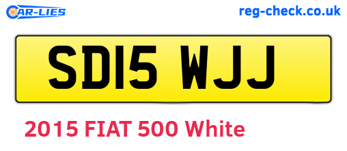 SD15WJJ are the vehicle registration plates.