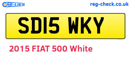 SD15WKY are the vehicle registration plates.