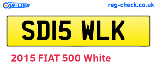 SD15WLK are the vehicle registration plates.