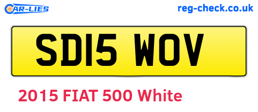 SD15WOV are the vehicle registration plates.