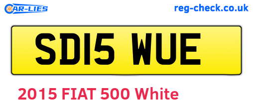 SD15WUE are the vehicle registration plates.