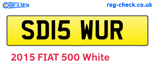 SD15WUR are the vehicle registration plates.