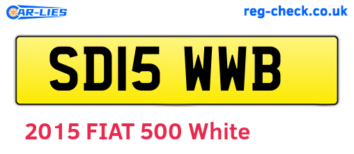 SD15WWB are the vehicle registration plates.